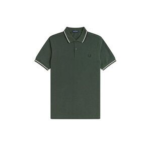 Fred Perry Mens Twin Tip Polo Shirt / Court Green